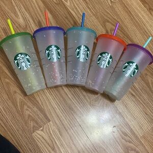 Starbucks Multicolor Reusable Party Tumblers